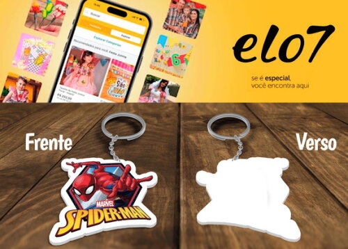 Chaveiro e Lembrancinha Spider Man Kit 10 Unidades
