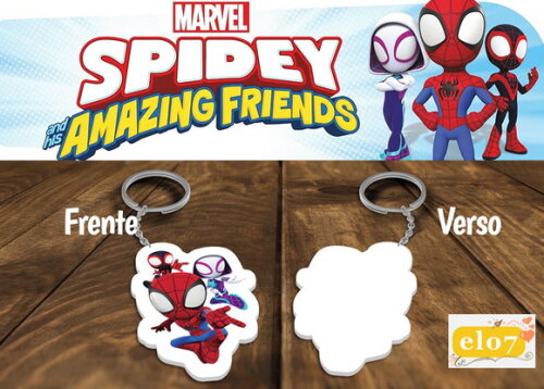 Chaveiro e Lembrancinha Spidey And His Amazing Friends