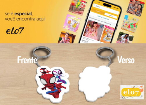 Chaveiro e Lembrancinha Spidey And His Amazing Friends