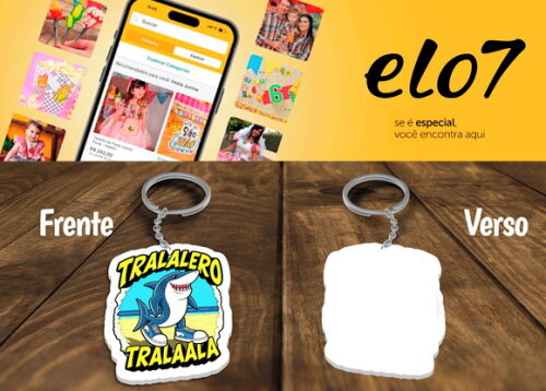 Chaveiro e Lembrancinha Tubarão Tralalero Tralala