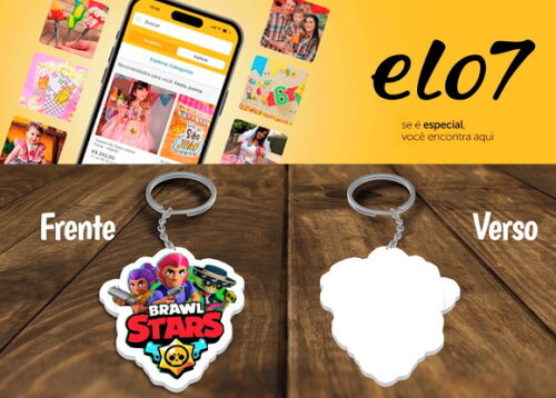 Chaveiro Lembrancinha Brawl Stars