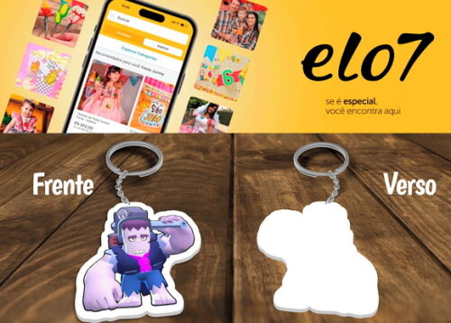 Chaveiro Lembrancinha Brawl Stars Frank