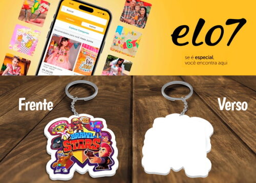 Chaveiro Lembrancinha Brawl Stars