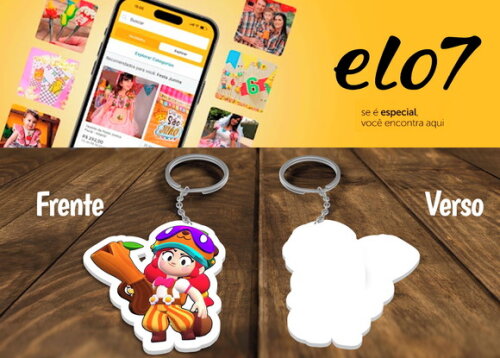Chaveiro Lembrancinha Brawl Stars Jessie