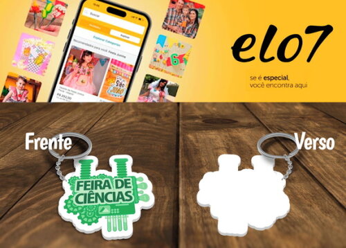 Chaveiro Lembrancinha Feiras de Ciências