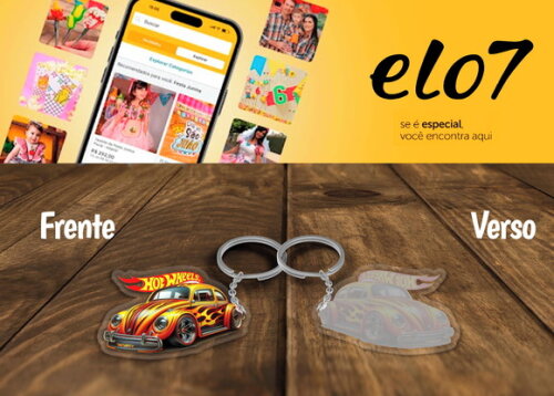 Chaveiro Lembrancinha Hot Wheels Fusca