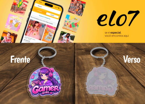 Chaveiros e Lembrancinhas Gamer Girl