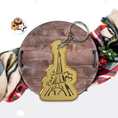 Chaveiros e Lembrancinhas Torre Paris Dourado
