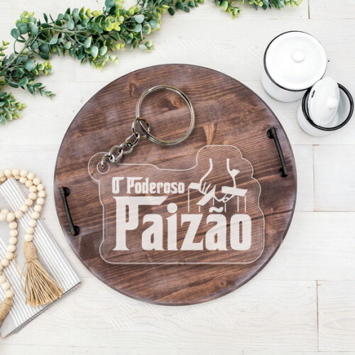 Chaveiros Lembrancinhas Dia dos Pais o Poderoso Paizão
