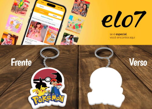 Chaveiros Lembrancinhas Pokémon