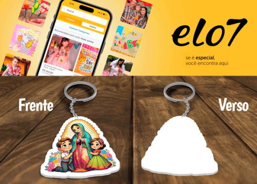 Chaveiros Lembrancinhas Virgem de Guadalupe