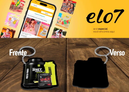 Chaveiros Personalizados Academia com Sua Logo