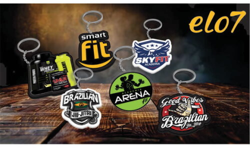 Chaveiros Personalizados Academia com Sua Logo