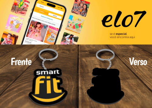 Chaveiros Personalizados Academia com Sua Logo