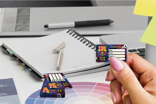Etiqueta Escolar Barcelona Kit 30 Unidades