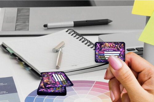 Etiqueta Escolar Guerreiras K Pop Kit 30 Unidades