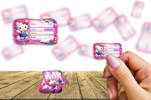 Etiqueta Escolar Hello Kitty Kit 30 Unidades