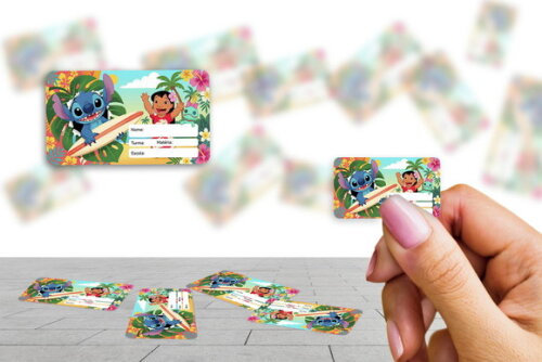 Etiqueta Escolar Lilo & Stitch Kit 30 Unidades