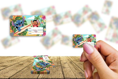 Etiqueta Escolar Lilo & Stitch Kit 30 Unidades