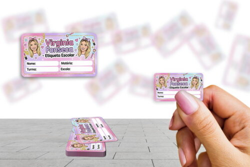 Etiqueta Escolar Virginia Fonseca Kit 30 Unidades
