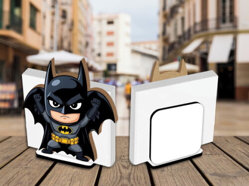 Kit 05 Porta Guardanapo Centro de Mesa Batman