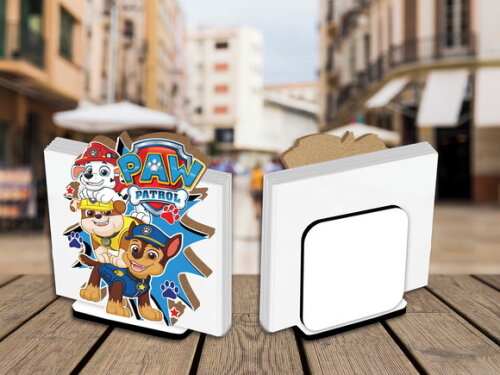 Kit 05 Porta Guardanapo Centro de Mesa Patrulha Canina