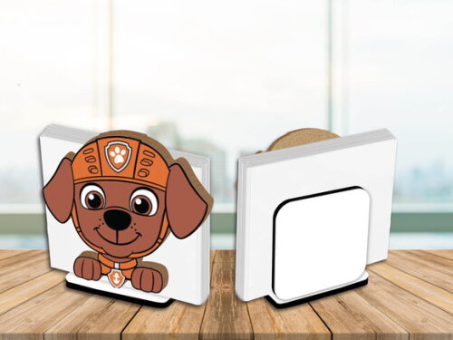 Kit 05 Porta Guardanapo Centro de Mesa Patrulha Canina Zuma