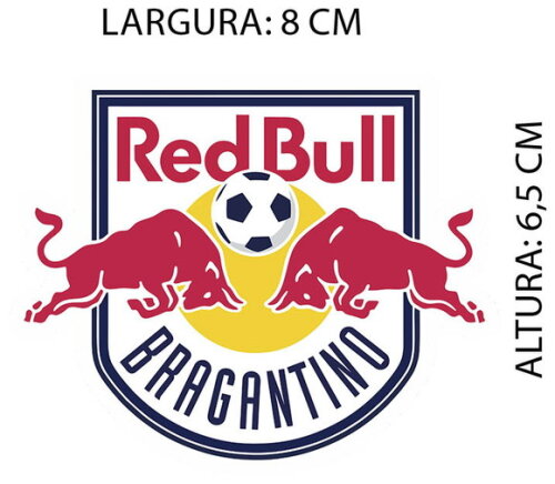 Kit Adesivos Red Bull Bragantino 10 Unidades