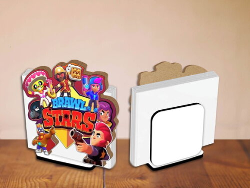 Kit Porta Guardanapo Centro de Mesa Brawl Stars