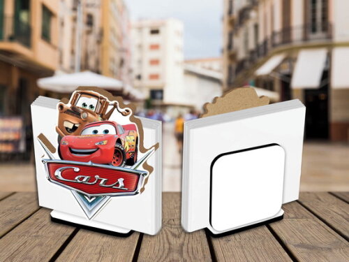 Kit Porta Guardanapo Centro de Mesa Carros Disney