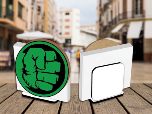 Kit Porta Guardanapo Centro de Mesa Hulk