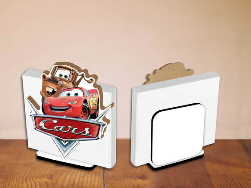 Kit Porta Guardanapo Centro de Mesa Carros Disney