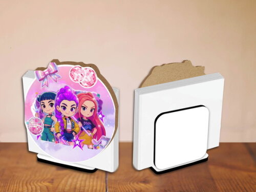 Kit Porta Guardanapo Centro de Mesa Kpop Demon Hunters