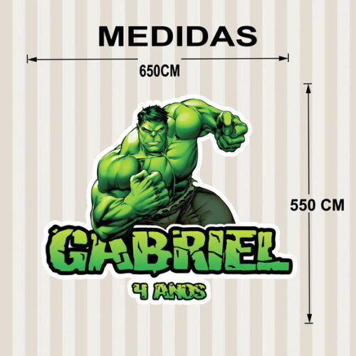 Painel de Festa Hulk
