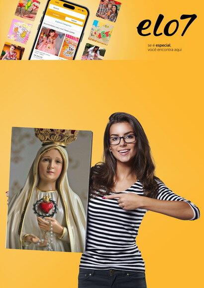 Plaquinha A3 em mdf Nossa Senhora de Fátima