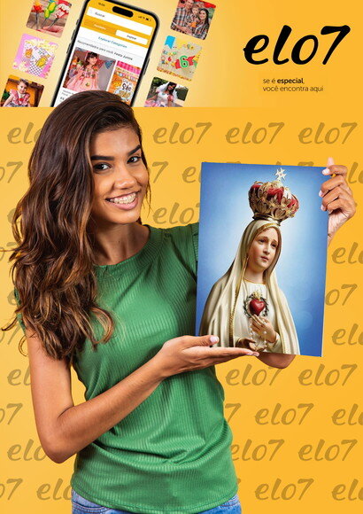 Plaquinha A3 em mdf Nossa Senhora de Fátima