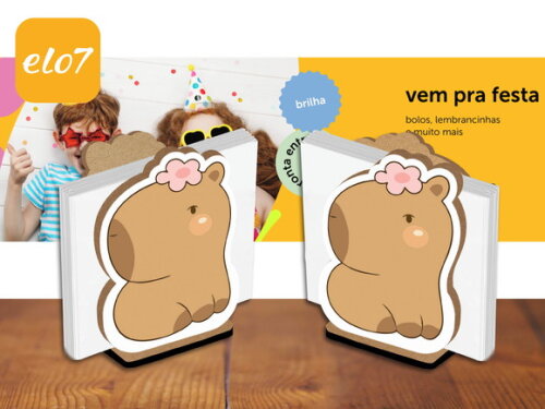 Porta Guardanapo Capivara Kit 10 Unidades