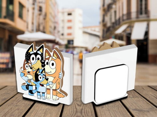 Porta Guardanapo Centro de Mesa Bluey Bingo