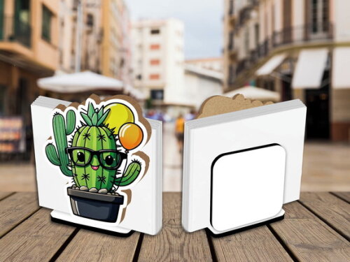 Porta Guardanapo Centro de Mesa Cactos
