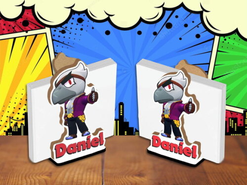 Porta Guardanapo Centro de Mesa Corvo Brawl Stars