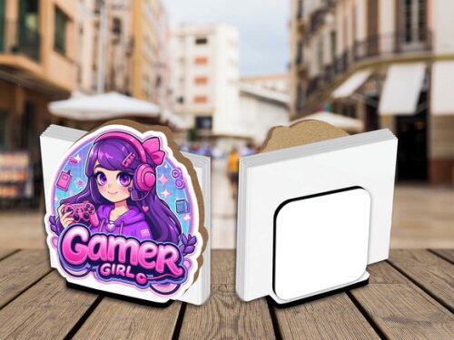Porta Guardanapo Centro de Mesa Gamer Girl
