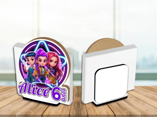 Porta Guardanapo Centro de Mesa Guerreiras Kpop
