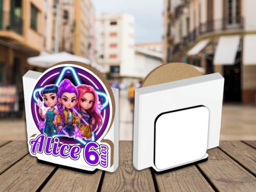 Porta Guardanapo Centro de Mesa Guerreiras Kpop