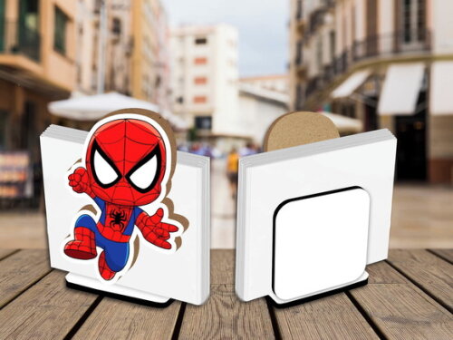 Porta Guardanapo Centro de Mesa Homem Aranha