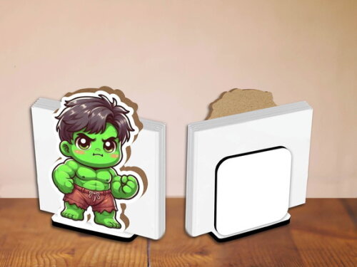 Porta Guardanapo Centro de Mesa Hulk