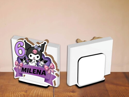 Porta Guardanapo Centro de Mesa Kuromi