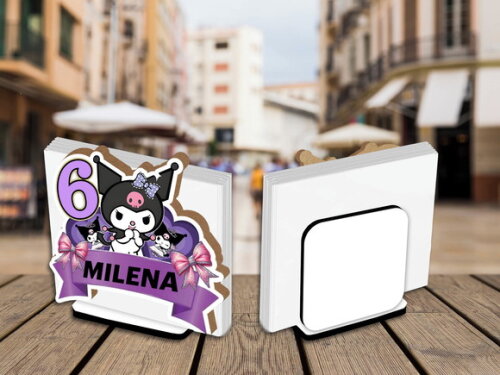 Porta Guardanapo Centro de Mesa Kuromi