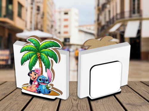 Porta Guardanapo Centro de Mesa Lilo e Stitch