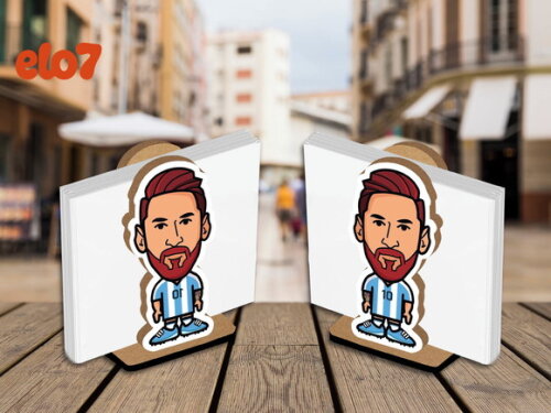 Porta Guardanapo Centro de Mesa Lionel Messi