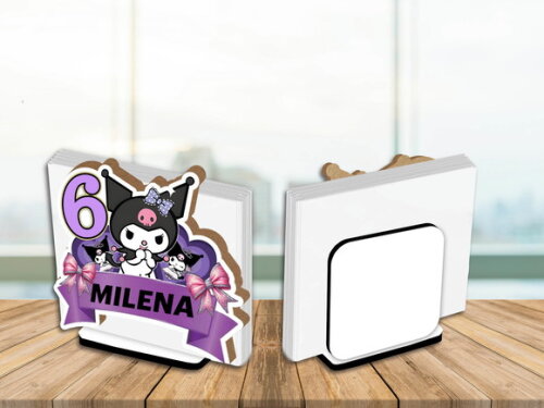 Porta Guardanapo Centro de Mesa Kuromi